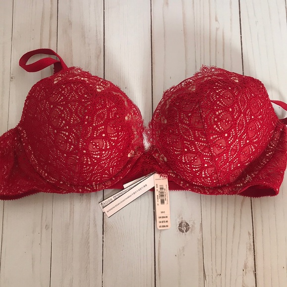 Victoria's Secret Other - VS red lace dream angels push up